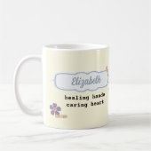 かわいいテディベアカスタムナース用ギフトマグ コーヒーマグカップ (左)