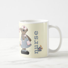 かわいいテディベアカスタムナース用ギフトマグ コーヒーマグカップ