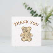 かわいいテディベアカスタムー サンキューカード (スタンド正面)