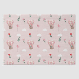 かわいいテディベアギフトバルーンバレンタインデー 薄葉紙