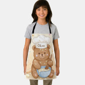 かわいいテディベアシェフ エプロン (インサイチュ)