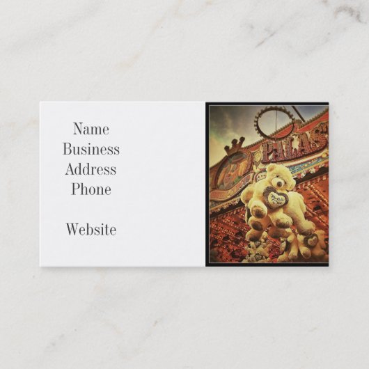 かわいいテディベアズアットザカーニバル 名刺 (正面)