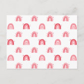 かわいいテディベアズキッズバレンタイン教室カード ポストカード (裏面)