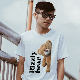 かわいいテディベアデザインの面白い引用 Tシャツ