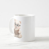 かわいいテディベアデザイン コーヒーマグカップ (正面左)