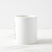 かわいいテディベアデザイン コーヒーマグカップ (中央)