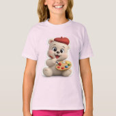 かわいいテディベアデザイン Tシャツ (正面)