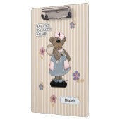 かわいいテディベアナース感謝ギフト クリップボード (左)