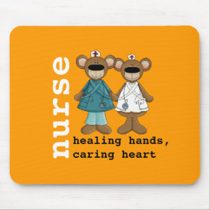 かわいいテディベアナース感謝ギフト マウスパッド