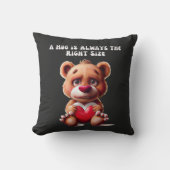 かわいいテディベアハグ クッション (正面)