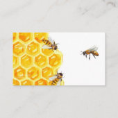 かわいいテディベアハニー(昆虫)マルハナバチおむつラッフル 名刺 (裏面)