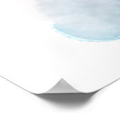 かわいいテディベアバルーンアニマルプリント ポスター (角)