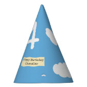 かわいいテディベアパイロット名前をカスタムするアンドエイジ誕生日 パーティーハット (右)