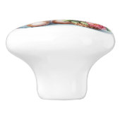 かわいいテディベアピンクローゼバルーンベビールーム セラミックノブ (側面)