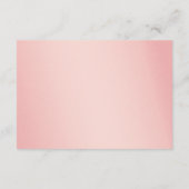 かわいいテディベアピンク色の本ベビー エンクロージャーカード (裏面)