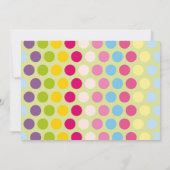 かわいいテディベアベビーシャワー招待状 招待状 (裏面)