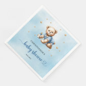 かわいいテディベアベビーボトル男の子の赤ちゃんシャワー (コーナー)