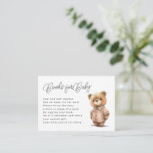 かわいいテディベアベビー エンクロージャーカード (スタンド正面)