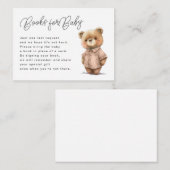 かわいいテディベアベビー エンクロージャーカード (正面/裏面)