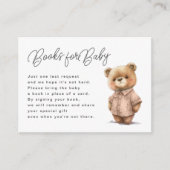 かわいいテディベアベビー エンクロージャーカード (正面)