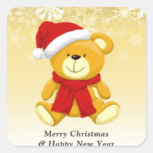 かわいいテディベアメリークリスマスホリデー