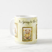 かわいいテディベアーイエローデー素晴らしマグカップおもしろいハッピー ツートーンマグカップ (正面左)