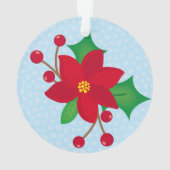 かわいいテディベアークリスマスススそりデイテッドオーナメント オーナメント (裏面)