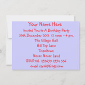 かわいいテディベアーズおもしろいキッズパーティの招待状 招待状 (裏面)