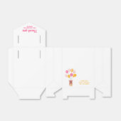 かわいいテディベアーバルーンベビーシャワーありがとう フェイバーボックス (折り畳みなし)