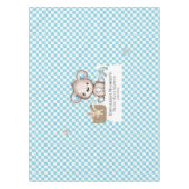 かわいいテディベアーピクニックベビーシャワー テーブルクロス (正面)