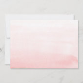 かわいいテディベアーピンクbearly待ち女の子ベビーシャワー 招待状 (裏面)