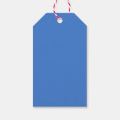 かわいいテディベアーブルーベビーシャワー ギフトタグ (裏面)