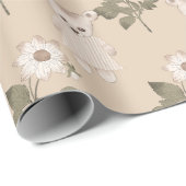 かわいいテディベアーベビーガールベビーシャワー ラッピングペーパー (ロールコーナー)