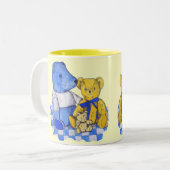 かわいいテディベア写真 ツートーンマグカップ (正面左)