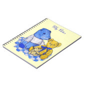 かわいいテディベア写真 ノートブック (左側)