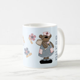 かわいいテディベア名前をカスタムするギフトマグナース コーヒーマグカップ
