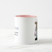 かわいいテディベア名前をカスタムするギフトマグナース マグカップ (中央)