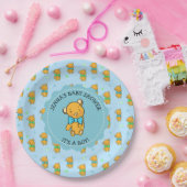 かわいいテディベア少年の赤ちゃんシャワー ペーパープレート (パーティー)