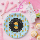 かわいいテディベア少年の赤ちゃんシャワー ペーパープレート (パーティー)