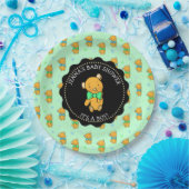 かわいいテディベア少年の赤ちゃんシャワー ペーパープレート (パーティー)