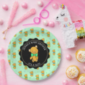 かわいいテディベア少年の赤ちゃんシャワー ペーパープレート (パーティー)