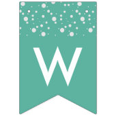 かわいいテディベア歓迎ベビー男女兼用シャワー バンティングフラッグ (第3の旗)