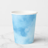 かわいいテディベア浮動バルーンベビーシャワー 紙コップ (裏面)