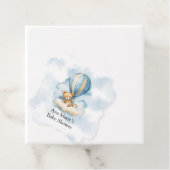 かわいいテディベア熱い気球ボーイベビーシャワー フェイバータグ (インサイチュ)