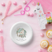 かわいいテディベア男の子のためのベビーシャワー ペーパーボウル (パーティー)