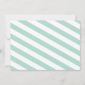 かわいいテディベア男の子の赤ちゃんシャワー 招待状 (裏面)