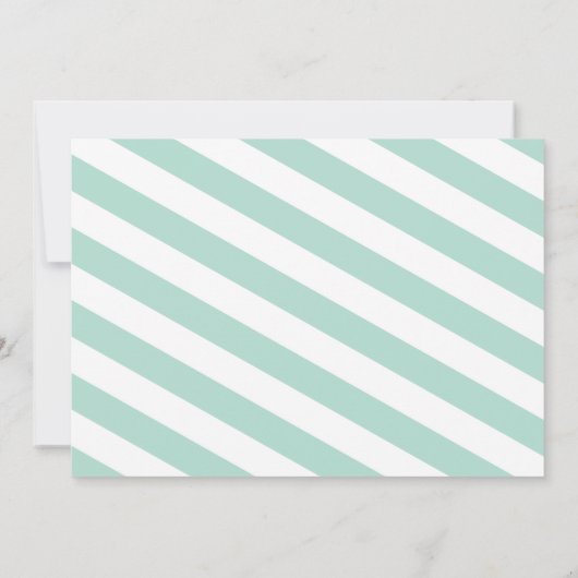 かわいいテディベア男の子の赤ちゃんシャワー 招待状 (裏面)