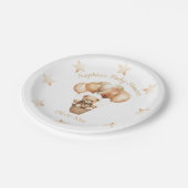 かわいいテディベア男女兼用 ペーパープレート (アングル)