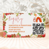 かわいいテディベア虹のレジストリ赤ちゃんシャワー エンクロージャーカード