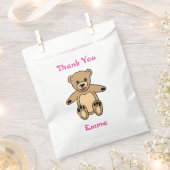 かわいいテディベア誕生日ありがとう フェイバーバッグ (クリップ留めされた状態)